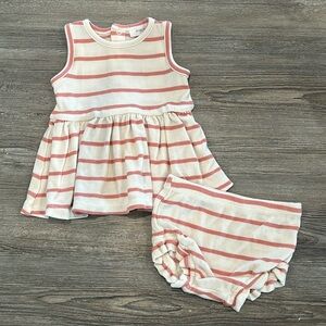 Striped Tank and Bottoms Matching Baby Set
